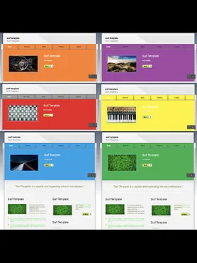 Set of classic one-page website templates +script