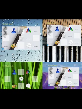 Experimental website templates