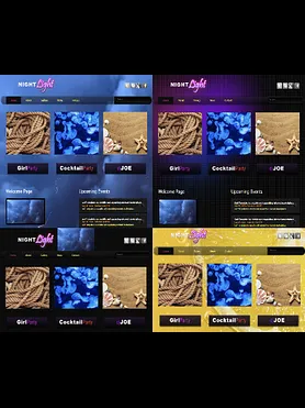 Bar / night club website templates and script